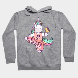 Unicorn doing Yoga practice Hoodie